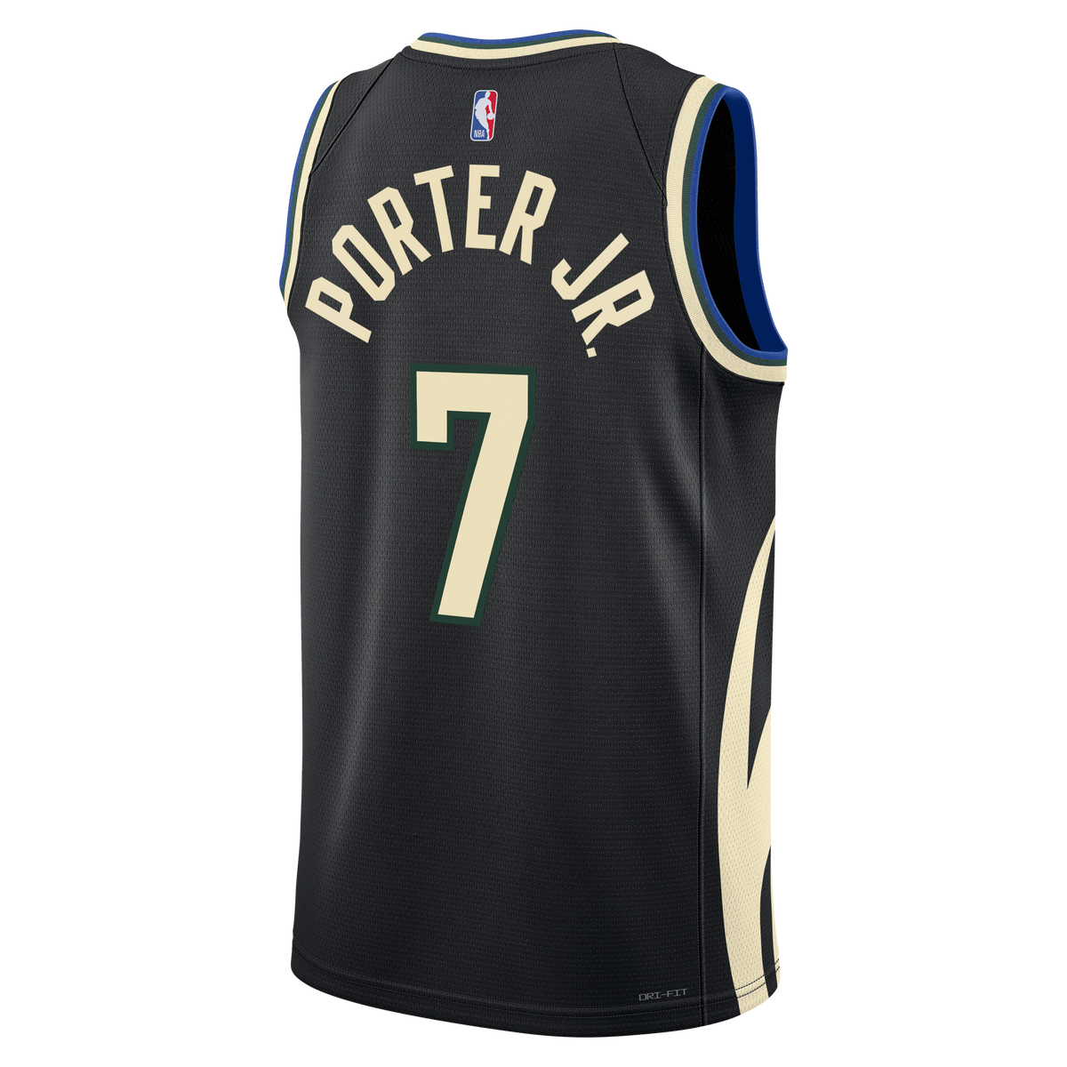 Milwaukee Bucks Jordan Brand Statement Edition Swingman Jersey - Hunter Green - Kevin Porter Jr. - Unisex