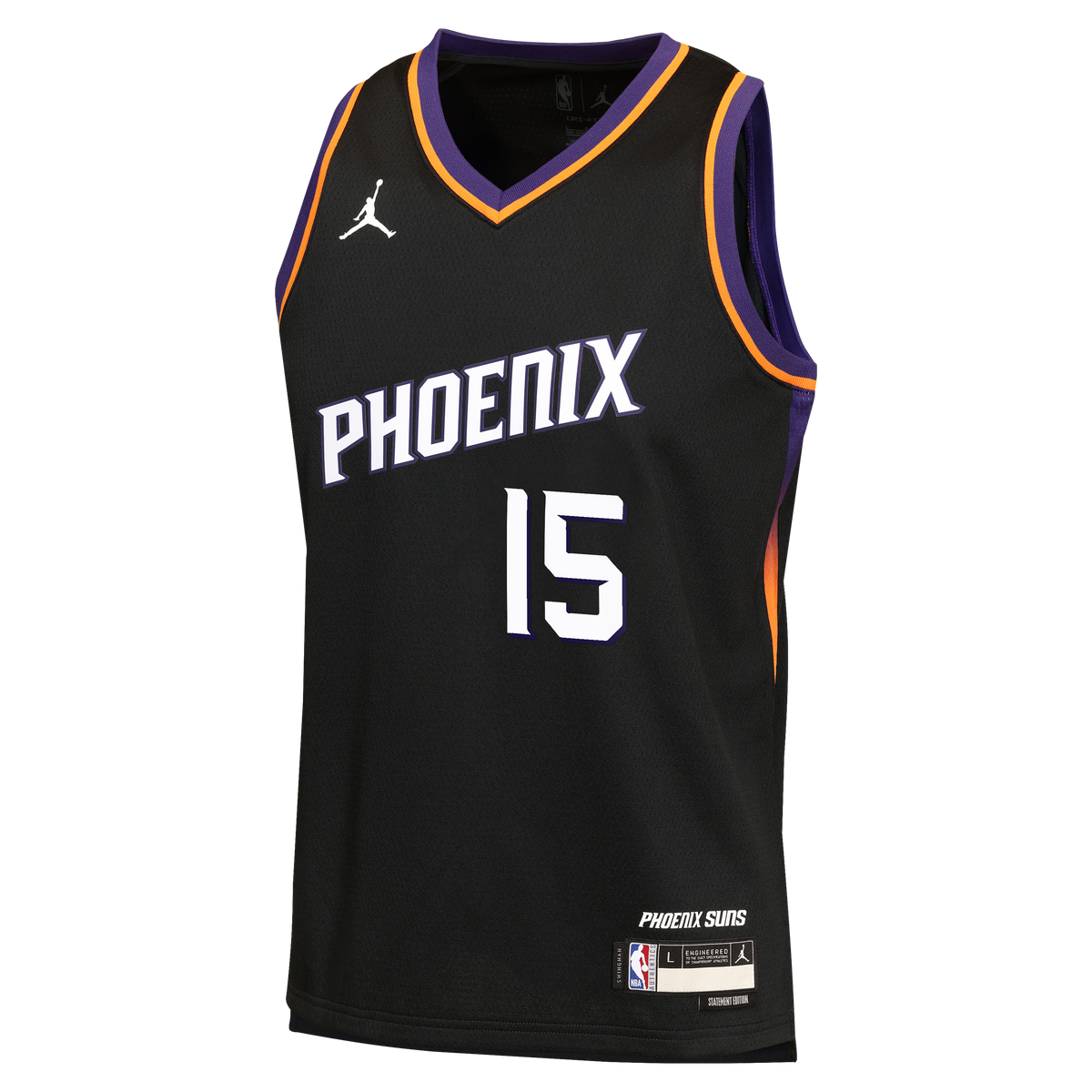 Phoenix Suns Jordan Brand Statement Edition Jersey - Black - Devin Booker - Youth